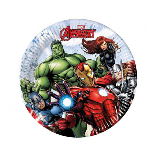 Picture of AVENGERS PAPER PLATE 20CM INFINITY STONES - 8 PACK